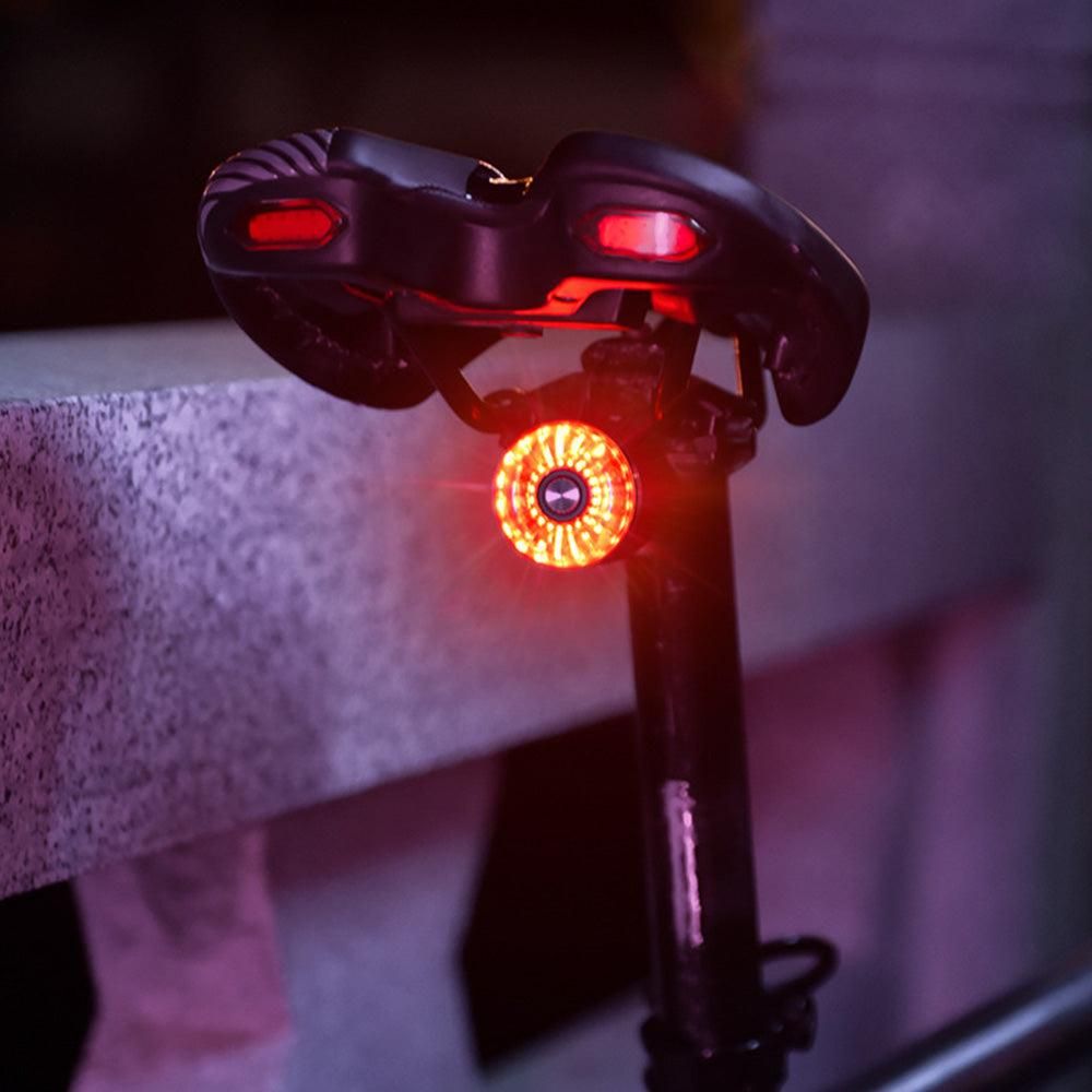 Bike Smart Taillight Auto Brake Sensing Rear Light Warning Saddle Light - Image 3