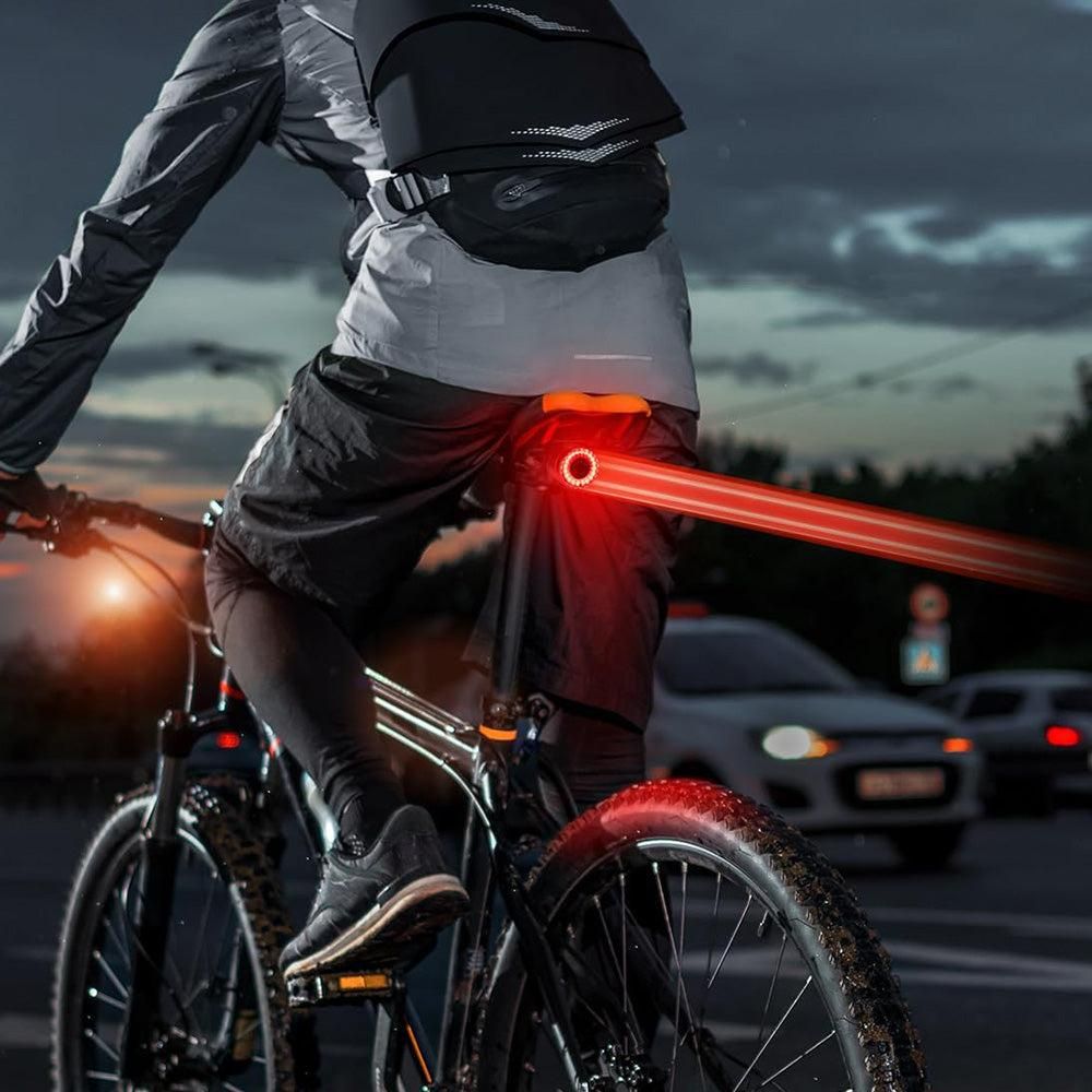 Bike Smart Taillight Auto Brake Sensing Rear Light Warning Saddle Light - Image 5