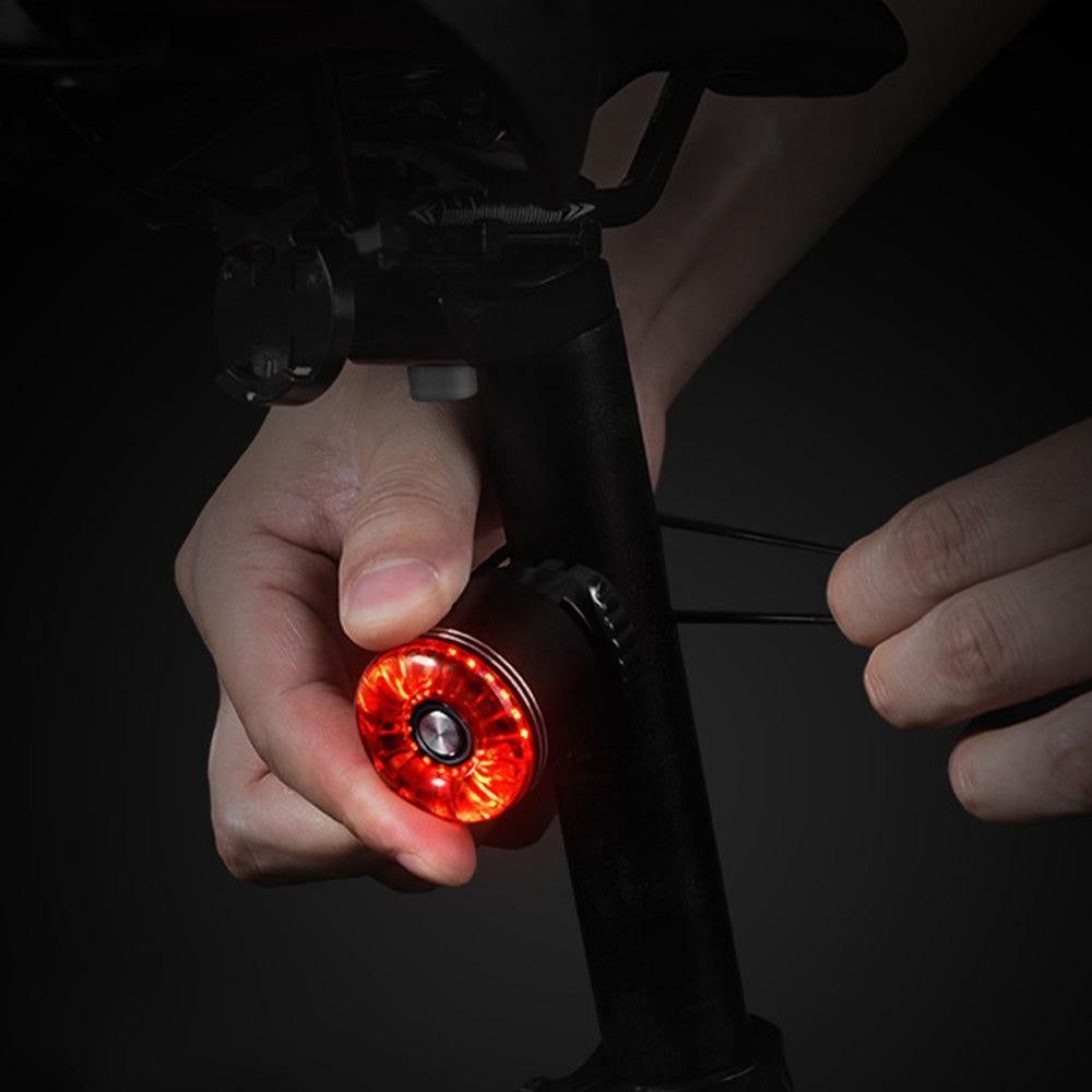 Bike Smart Taillight Auto Brake Sensing Rear Light Warning Saddle Light - Image 8