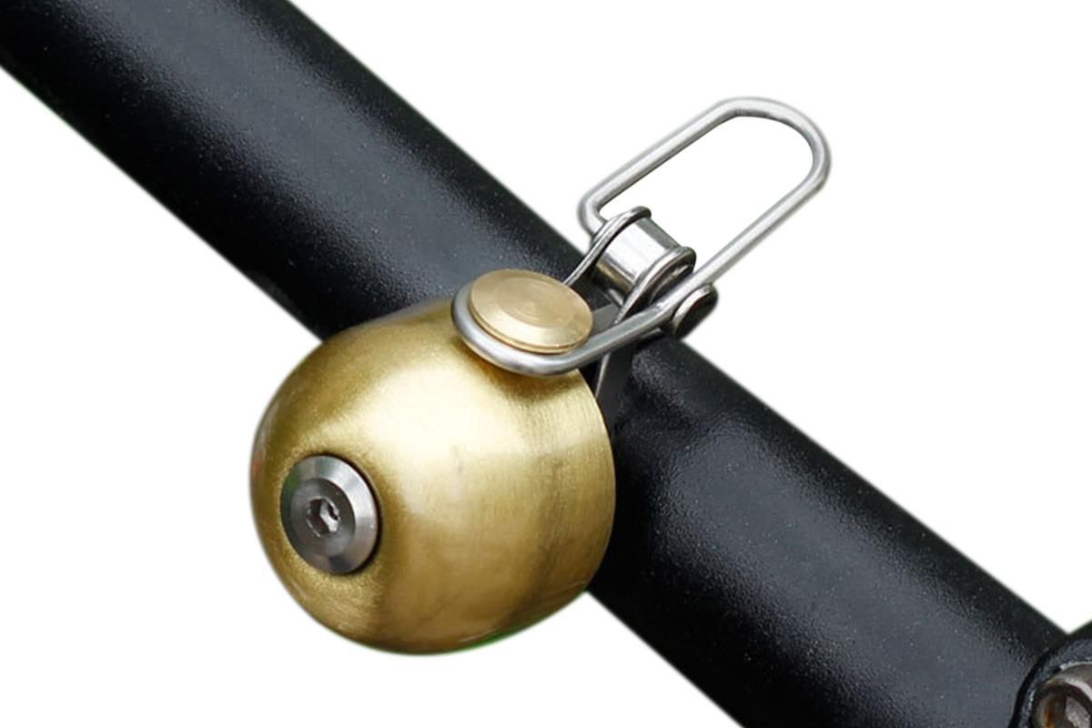 Bike Bell Classic Bicycle Bell Bike Ring Bell Loud Sound Bells for Road Mountain Bike Handlebars -Gold - Image 1