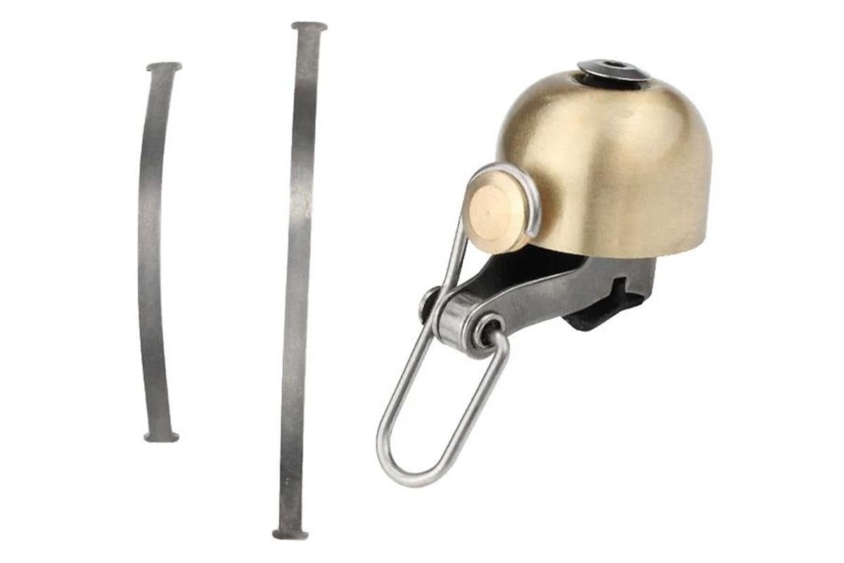 Bike Bell Classic Bicycle Bell Bike Ring Bell Loud Sound Bells for Road Mountain Bike Handlebars -Gold - Image 2