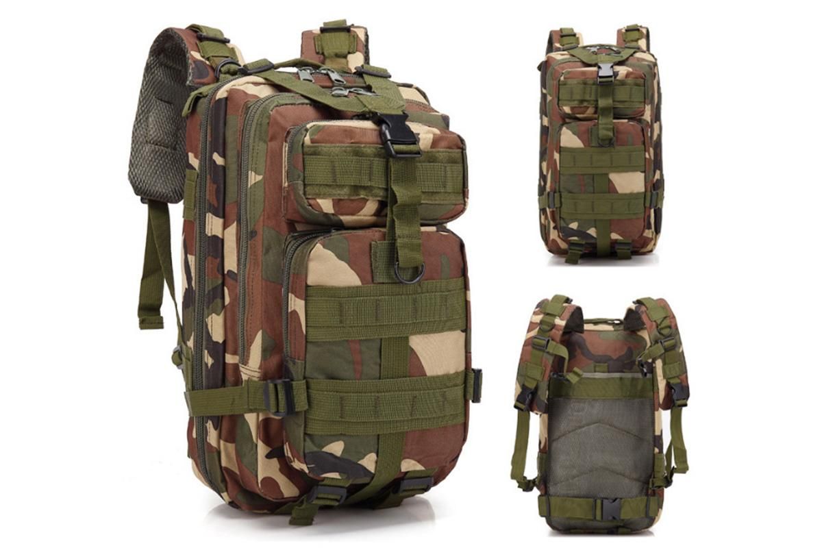 30L Military Backpack Tactical Hiking Camping Bag Rucksack for Outdoor Trek Travel -Green - Image 1