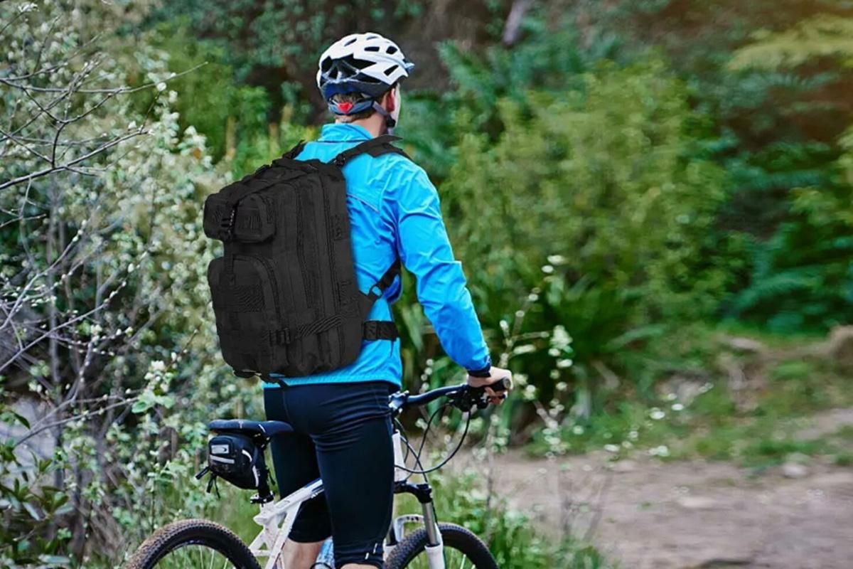 30L Military Backpack Tactical Hiking Camping Bag Rucksack for Outdoor Trek Travel -Black - Image 3