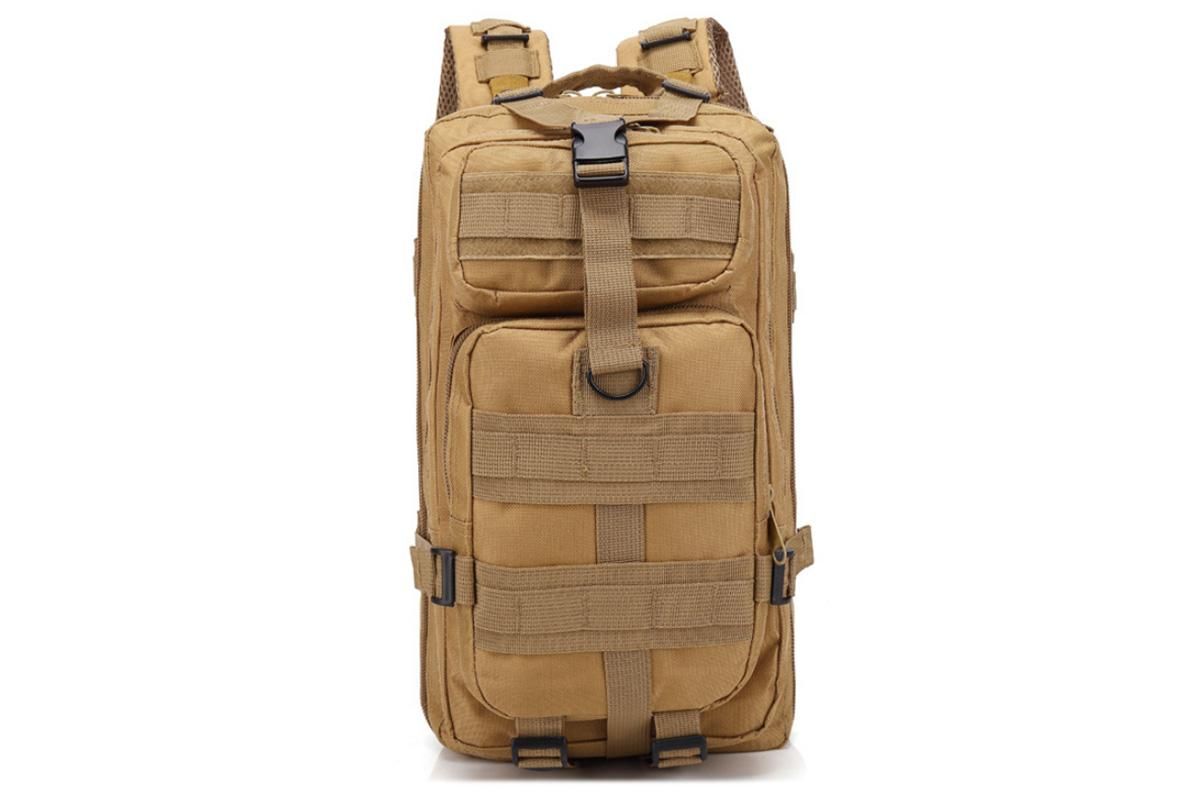 30L Military Backpack Tactical Hiking Camping Bag Rucksack for Outdoor Trek Travel -Khaki - Image 3