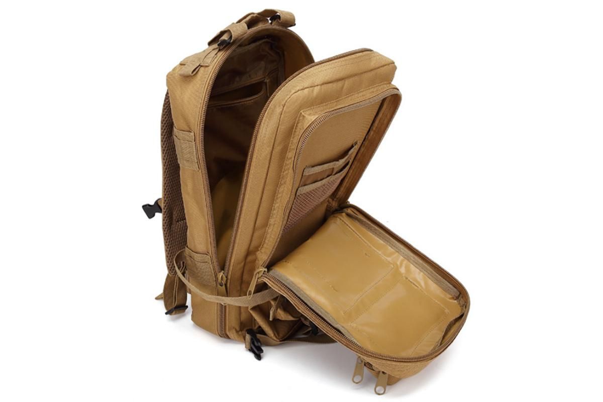 30L Military Backpack Tactical Hiking Camping Bag Rucksack for Outdoor Trek Travel -Khaki - Image 4