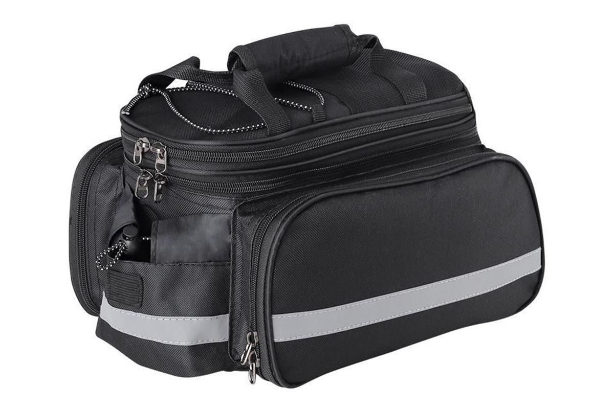 Bicycle Rear Chair Bag Bike Rack Bag Cycle Luggage Carrier Trunk Bag with Rain Cover - Image 2