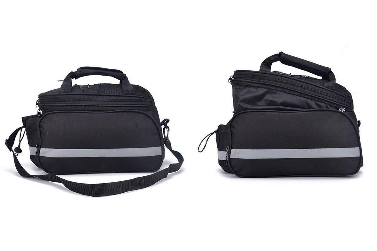 Bicycle Rear Chair Bag Bike Rack Bag Cycle Luggage Carrier Trunk Bag with Rain Cover - Image 8