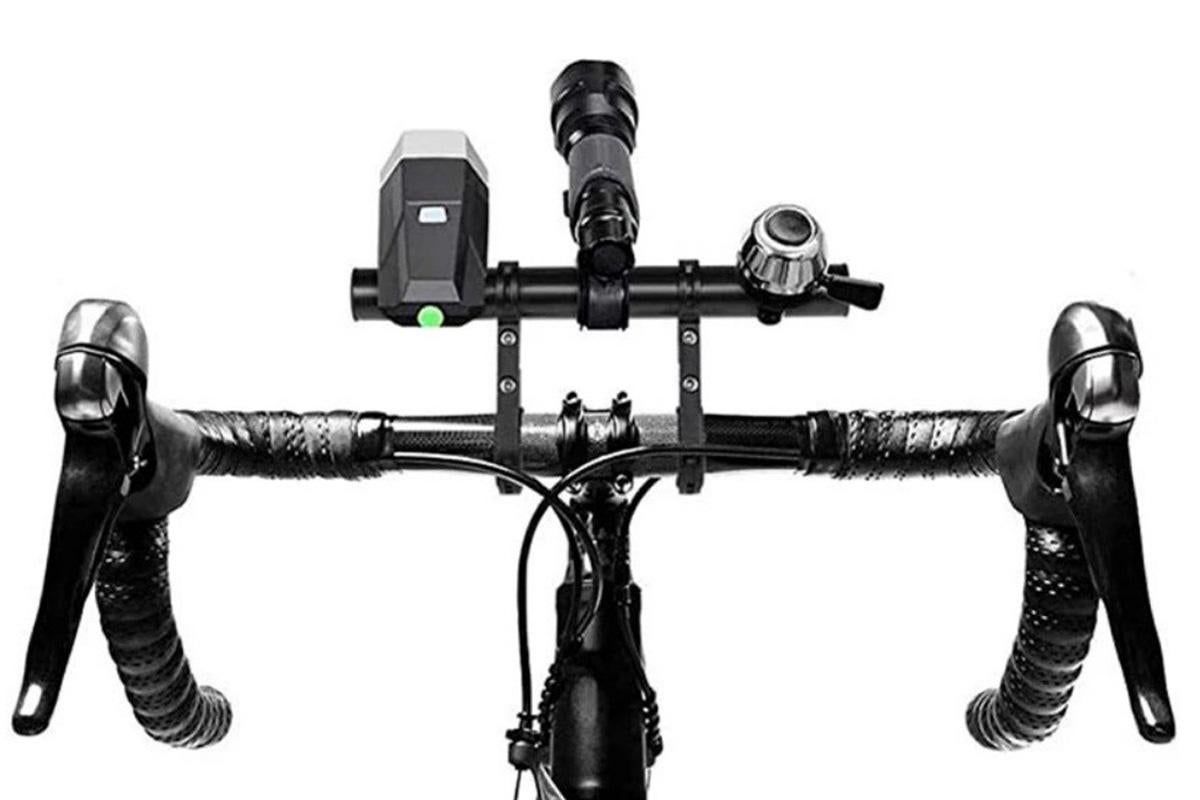 20cm Aluminum Alloy Bicycle Handlebar Extender Mount - Black - Image 4