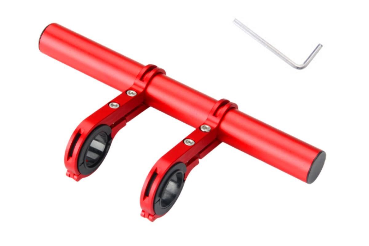 20cm Aluminum Alloy Bicycle Handlebar Extender Mount - Red - Image 5