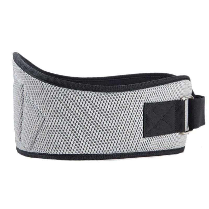 Weightlifting Belt for Men and Women Gray Adjustable Gym Training Powerlifting Back Support Belt Gray L - Image 5