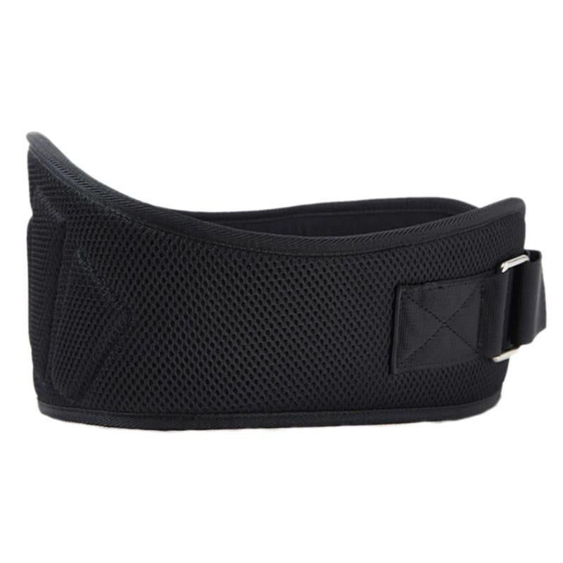 Weightlifting Belt for Men and Women Black Adjustable Gym Training Powerlifting Back Support Belt Black XL - Image 1