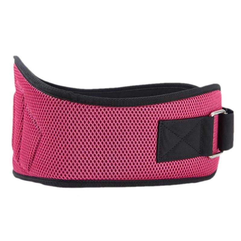 Weightlifting Belt for Men and Women Pink Adjustable Gym Training Powerlifting Back Support Belt Pink XL - Image 1