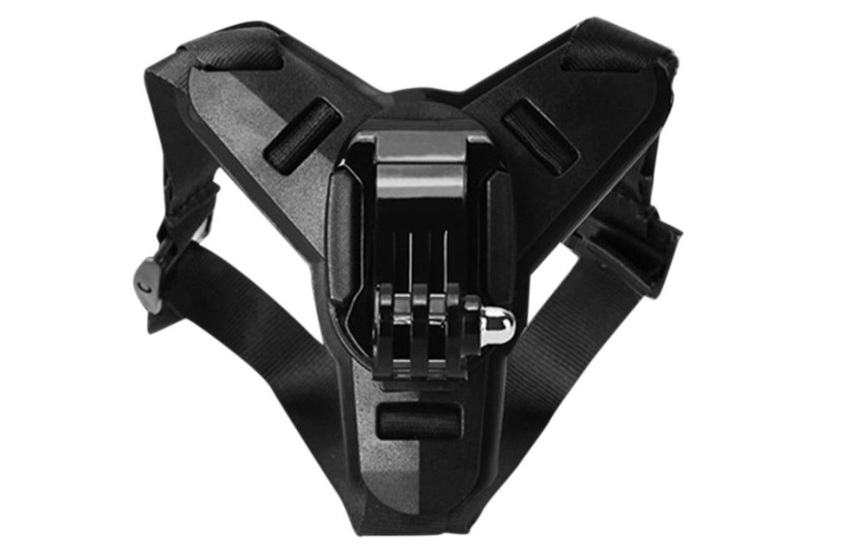 Motorcycle Helmet Chin Mount for Action Camera Quick Release Shockproof - Black - Image 2