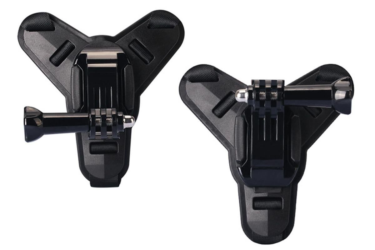 Motorcycle Helmet Chin Mount for Action Camera Quick Release Shockproof - Black - Image 5