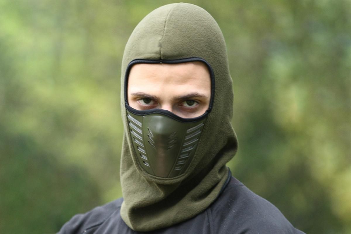 Motorcycle Mask Thermal Face Mask Balaclava Ski Mask -Army Green - Image 2