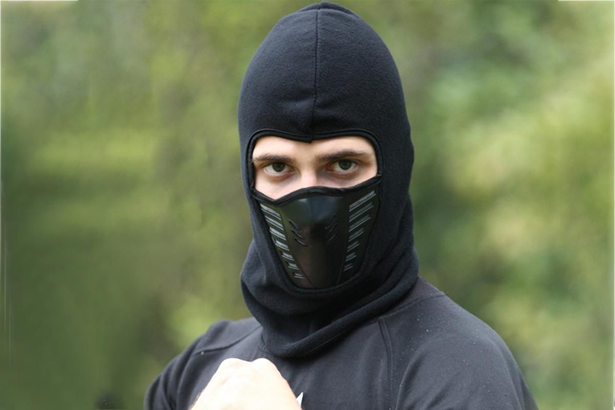 Motorcycle Mask Thermal Face Mask Balaclava Ski Mask -Black - Image 2
