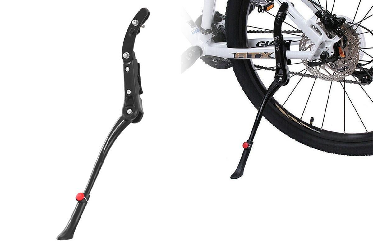Strong Bike Bicycle Adjustable Side Kickstand Aluminum Alloy Foot Kick Stand for Mountain & Road Bikes - Image 1