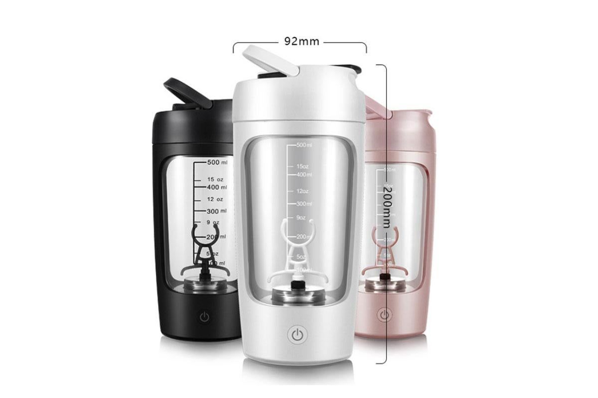 Electric Shaker Bottle Protein Shaker Bottle Protein Mixer for Perfect Creamy Shake Rechargeable Blender Bottle -White - Image 5
