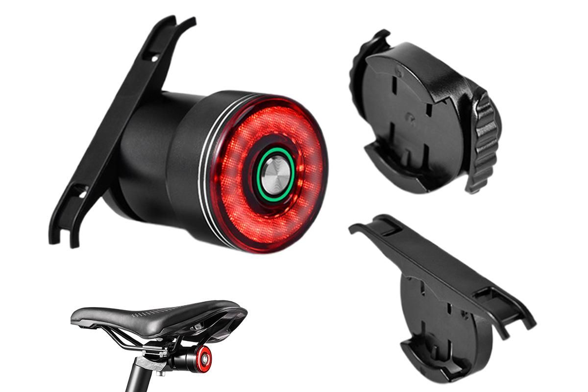 Bike Smart Taillight Auto Brake Sensing Rear Light Warning Saddle Light - Image 1
