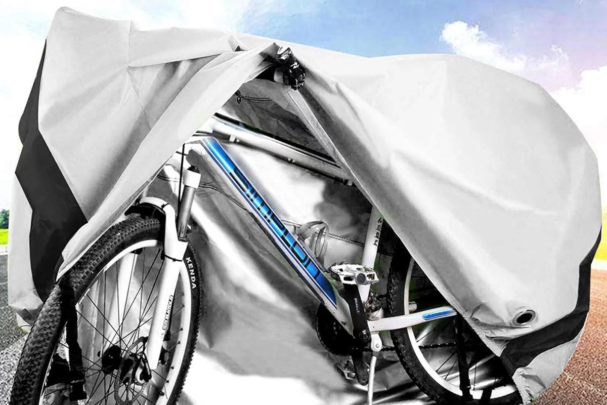 210D Waterproof Bike Cover with Lock Hole for Outdoor Storage - M - Image 2
