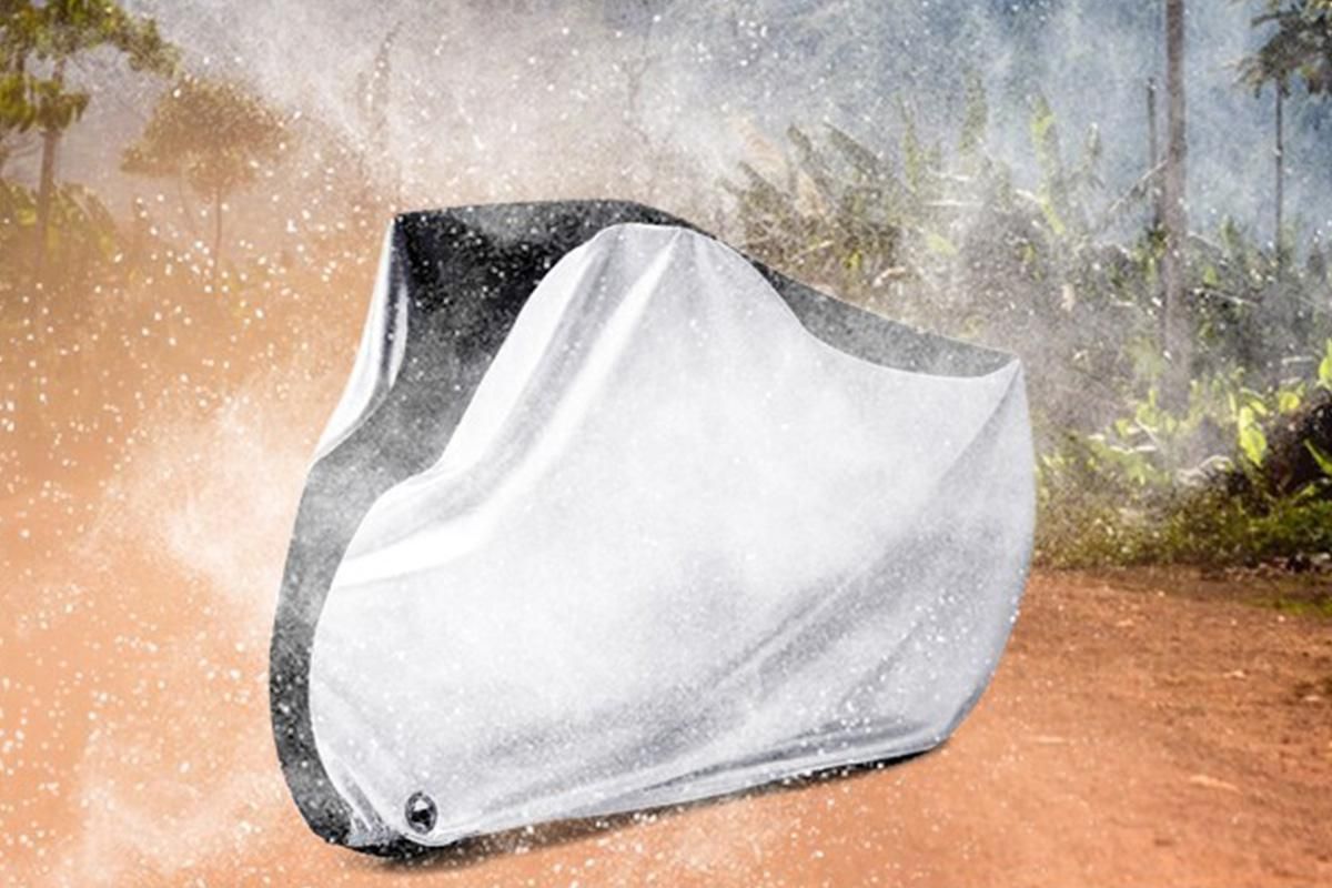 210D Waterproof Bike Cover with Lock Hole for Outdoor Storage - L - Image 3