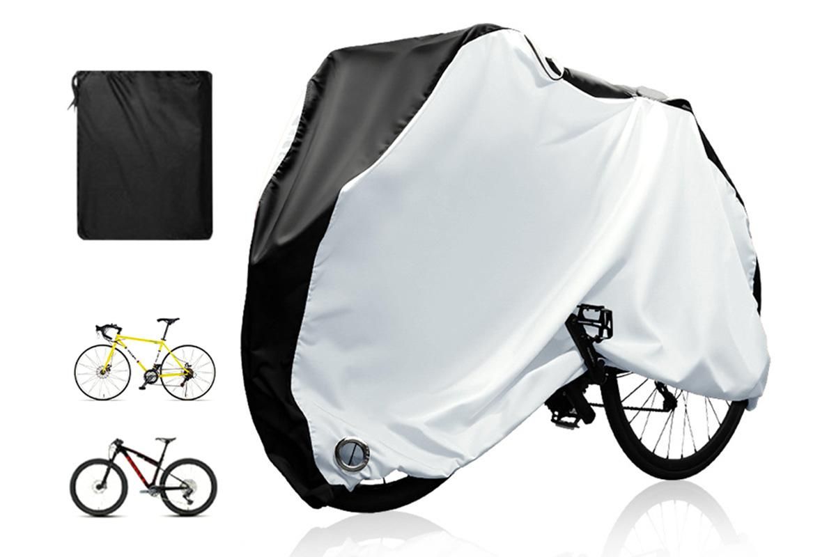 210D Waterproof Bike Cover with Lock Hole for Outdoor Storage - XL - Image 1
