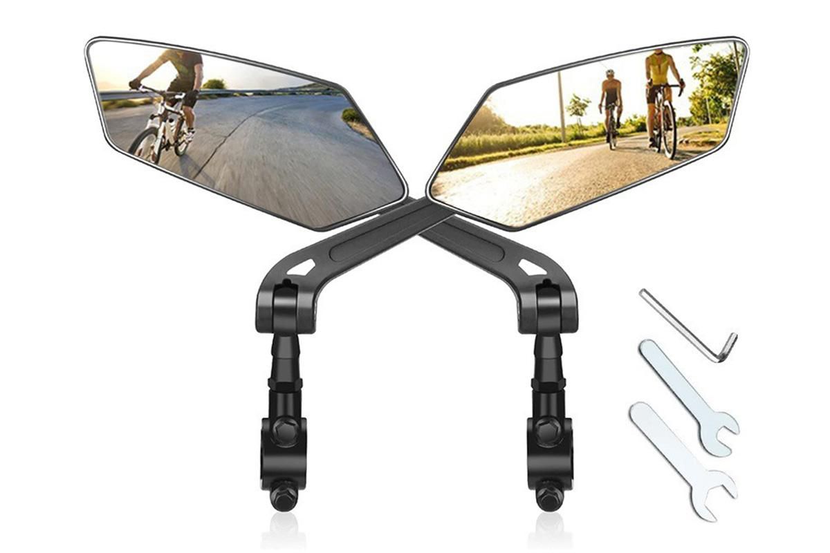 Mountain Bike Rearview Mirror Adjustable Rotatable Handlebar Bicycle Mirror - Image 1