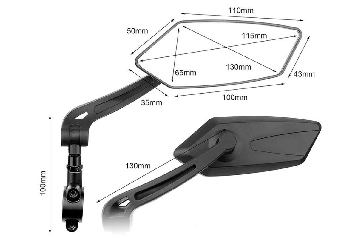 Mountain Bike Rearview Mirror Adjustable Rotatable Handlebar Bicycle Mirror - Image 7