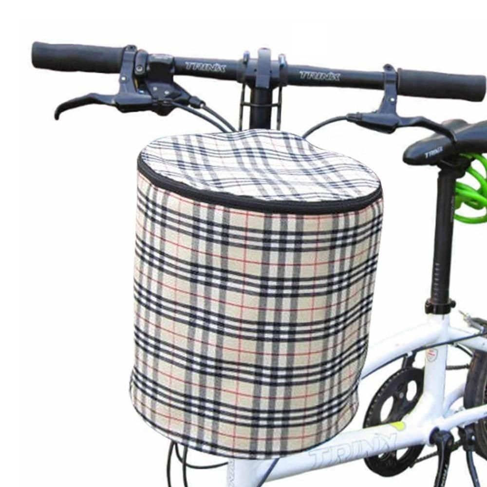 Detachable Bike Bicycle Front Basket(Beige) - Image 1