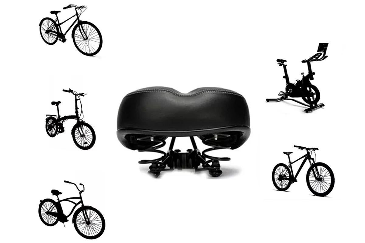 Comfort Wide Big Bum Soft Cruiser Bike Saddle Bicycle Seat Air Cushion Pad - Image 3