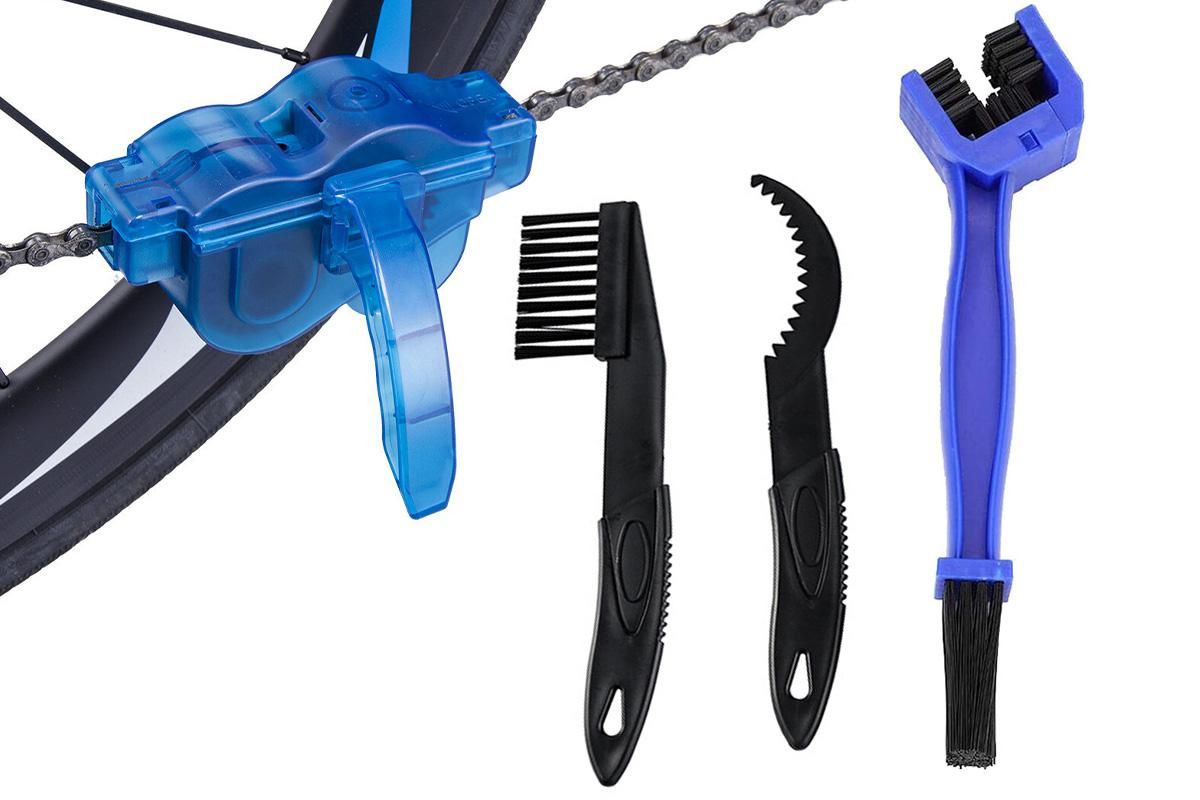 Bicycle Chain Cleaning Kit 360 Degree Rotating Brush Gear Scrubber Tool - Image 1
