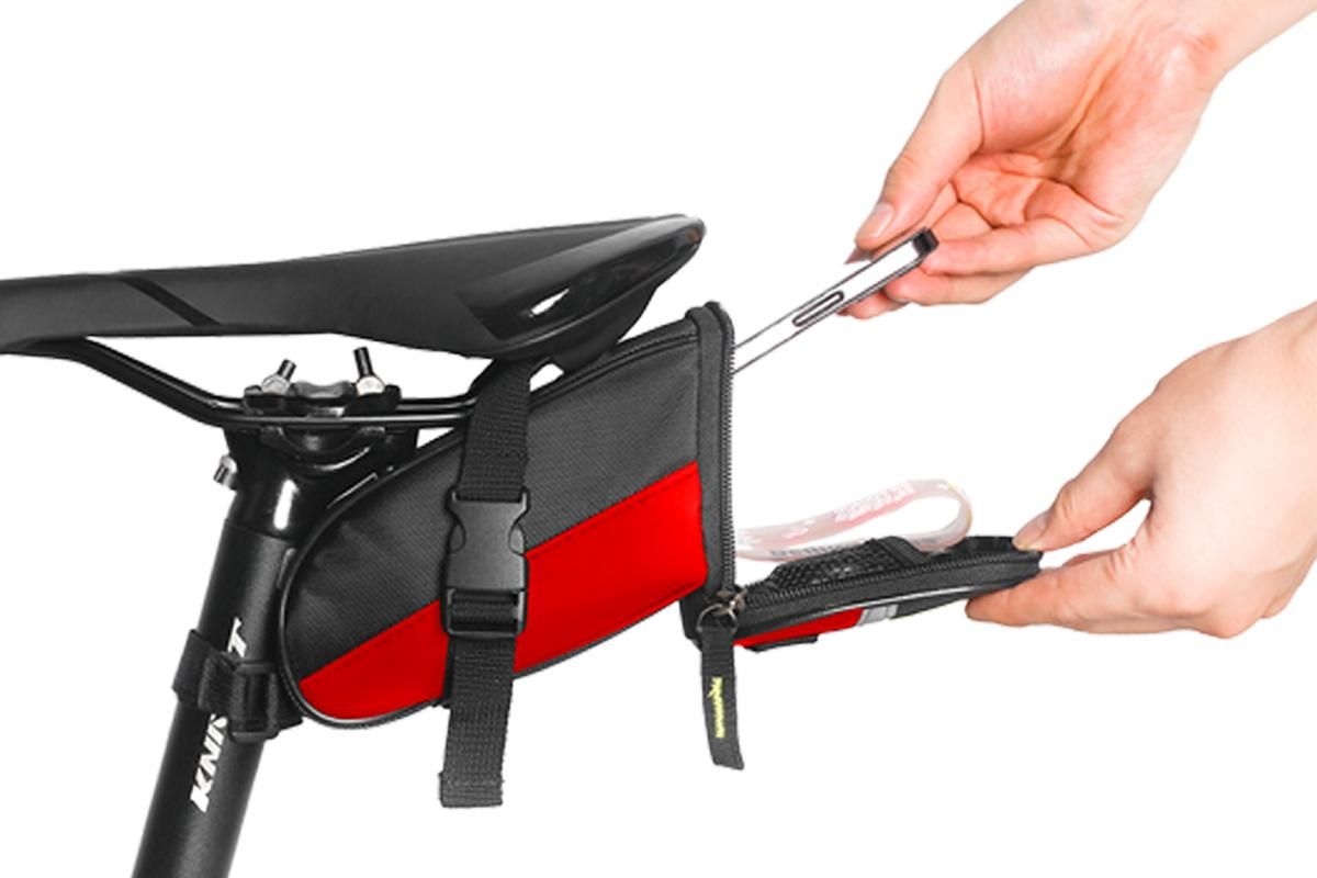 Bike Saddle Bag -Red - Image 3