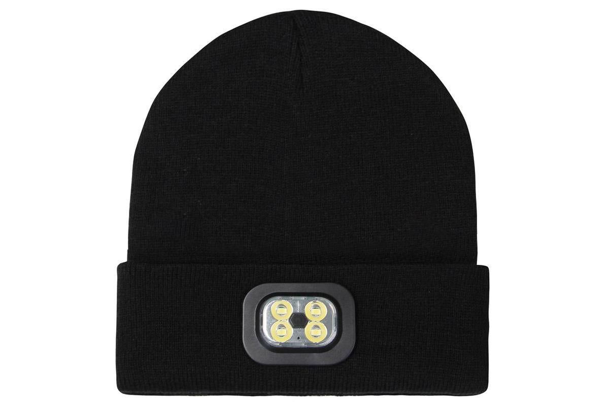 LED Beanie Hat USB Rechargeable LED Light Hat Winter Warm Knitted Hat Camping Workwear Hat with LED Light - Image 2