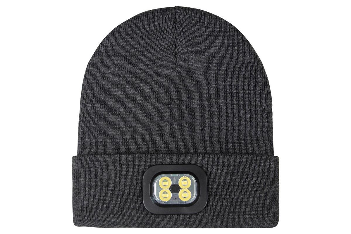LED Beanie Hat USB Rechargeable LED Light Hat Winter Warm Knitted Hat Camping Workwear Hat with LED Light - Image 2