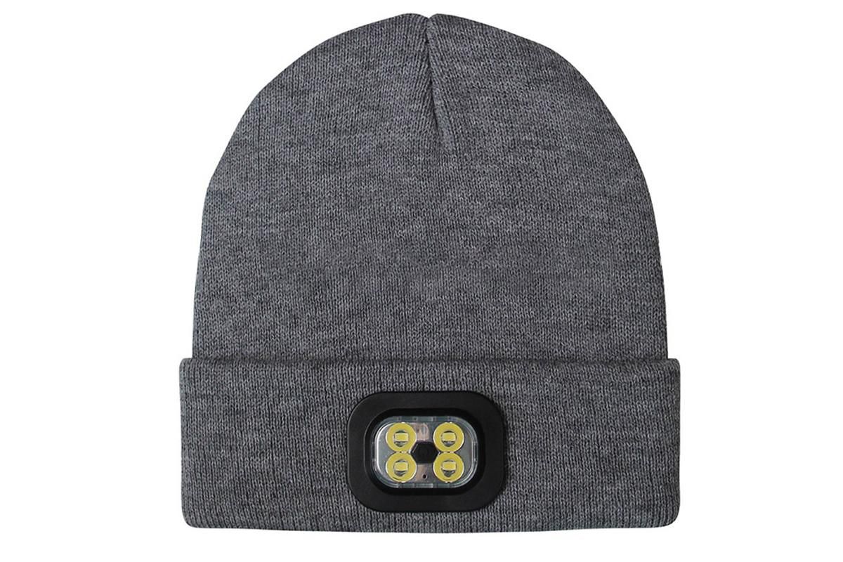 LED Beanie Hat USB Rechargeable LED Light Hat Winter Warm Knitted Hat Camping Workwear Hat with LED Light - Image 2