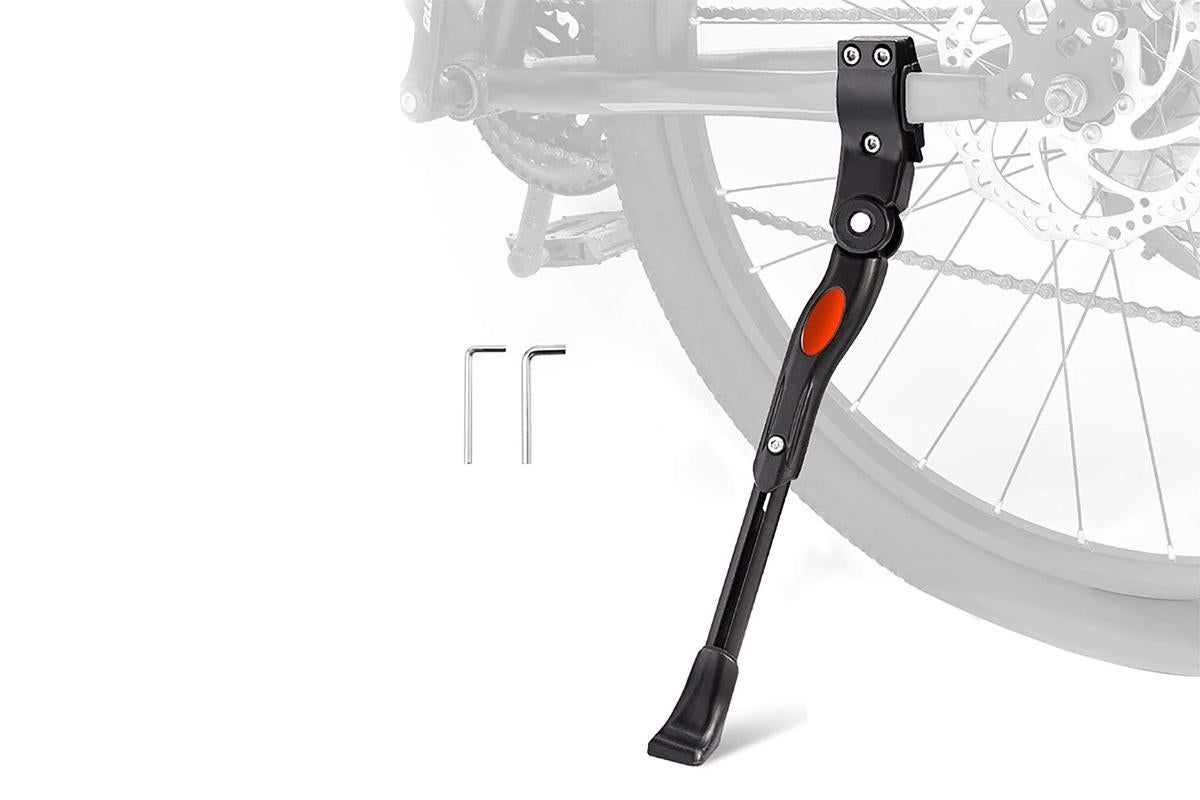 Adjustable Rear Bike Kick Stand Bicycle Mountain Bike Stand Kickstand Bicycle Road Mountain Cycling Rear Mount Side Stand Adjustable Alloy Replacement Kickstand for Mountain Bike - Image 1
