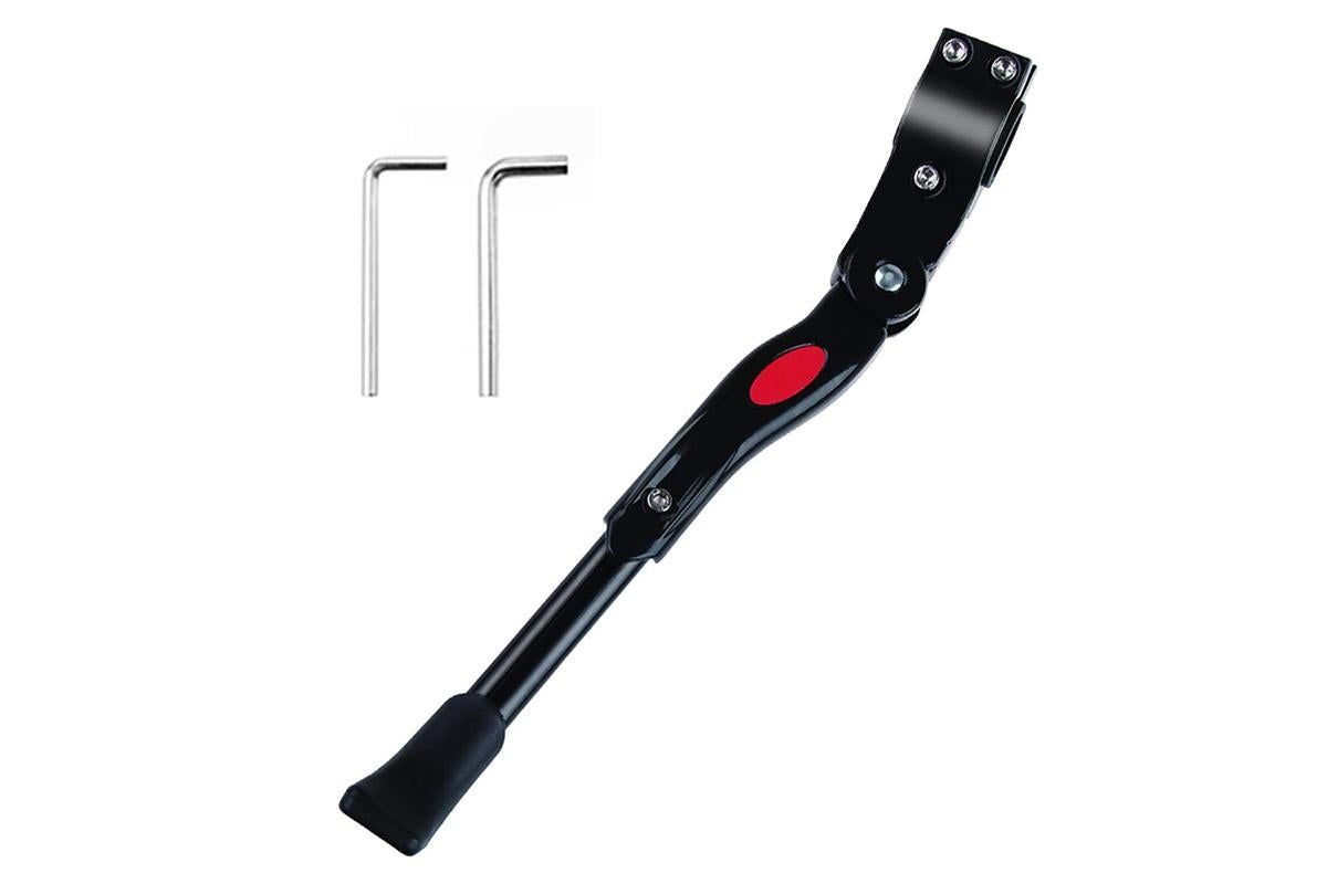 Adjustable Rear Bike Kick Stand Bicycle Mountain Bike Stand Kickstand Bicycle Road Mountain Cycling Rear Mount Side Stand Adjustable Alloy Replacement Kickstand for Mountain Bike - Image 2