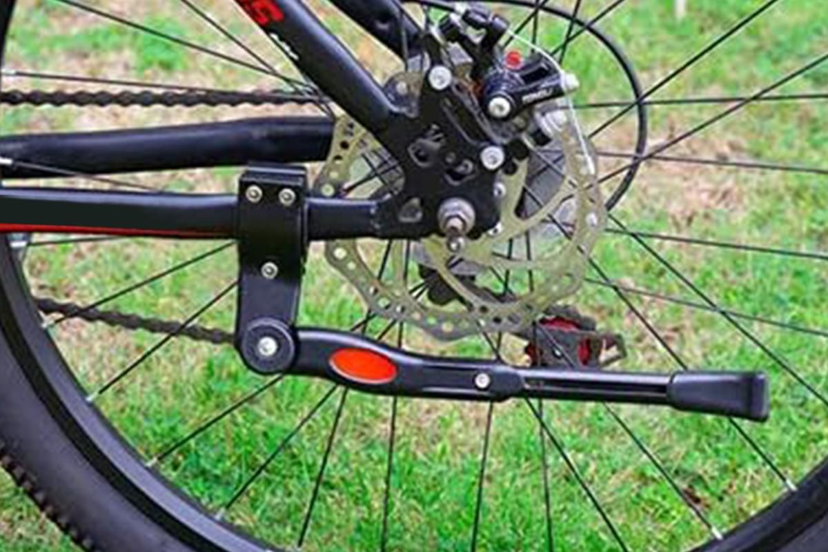 Adjustable Rear Bike Kick Stand Bicycle Mountain Bike Stand Kickstand Bicycle Road Mountain Cycling Rear Mount Side Stand Adjustable Alloy Replacement Kickstand for Mountain Bike - Image 5