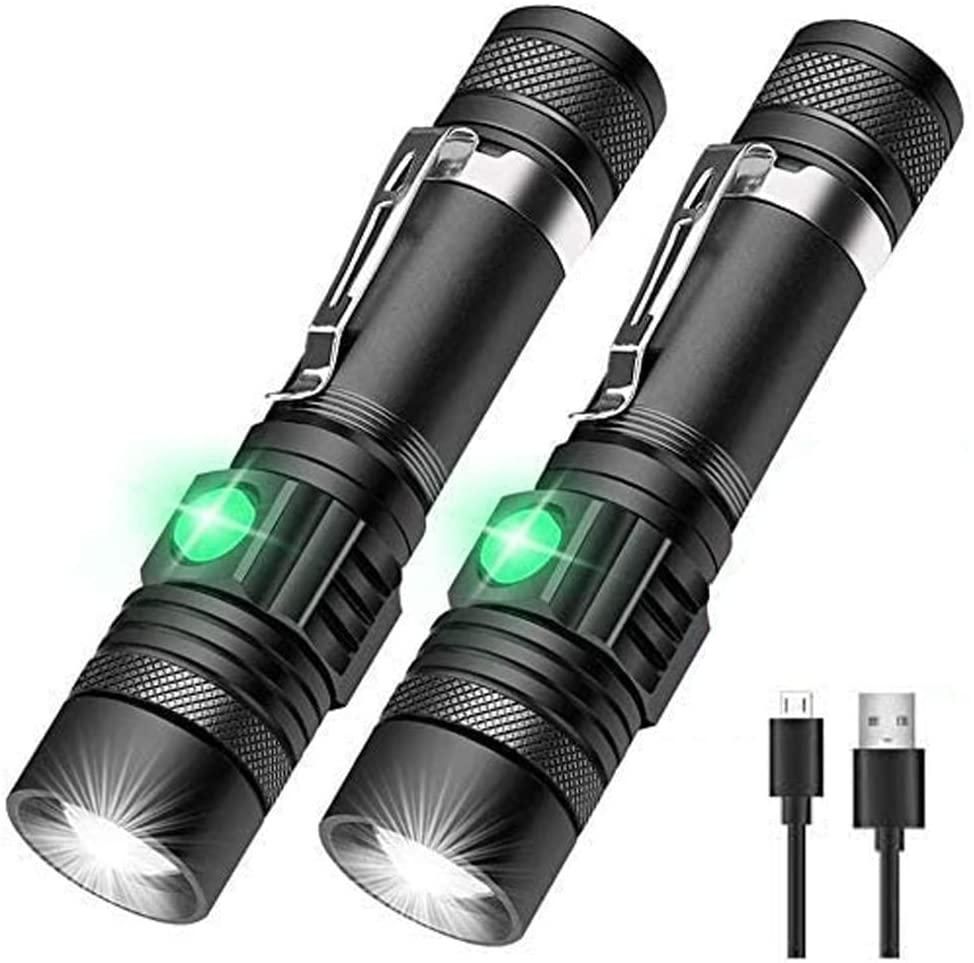2X 60000lm LED Flashlight Torch For Bike Mount USB Rechargeable T6 XM-L AU - Image 1