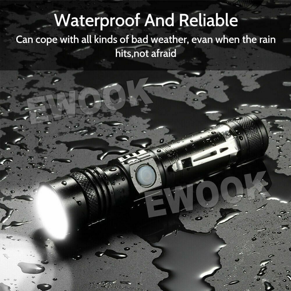 2X 60000lm LED Flashlight Torch For Bike Mount USB Rechargeable T6 XM-L AU - Image 7