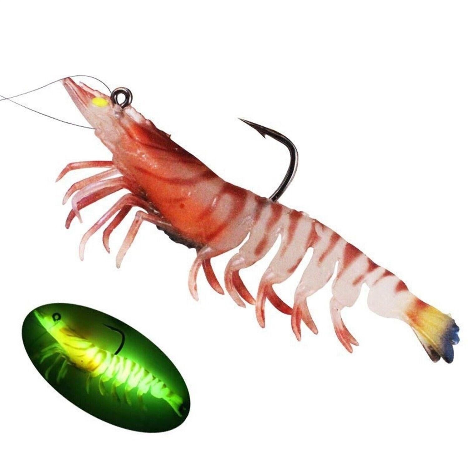3X Durable TPE Fishing Tackle Prawn Shrimp Trout Bream Flathead Cod Jew Bass Lure - Black+Red+Orange-3 Packs - Image 3