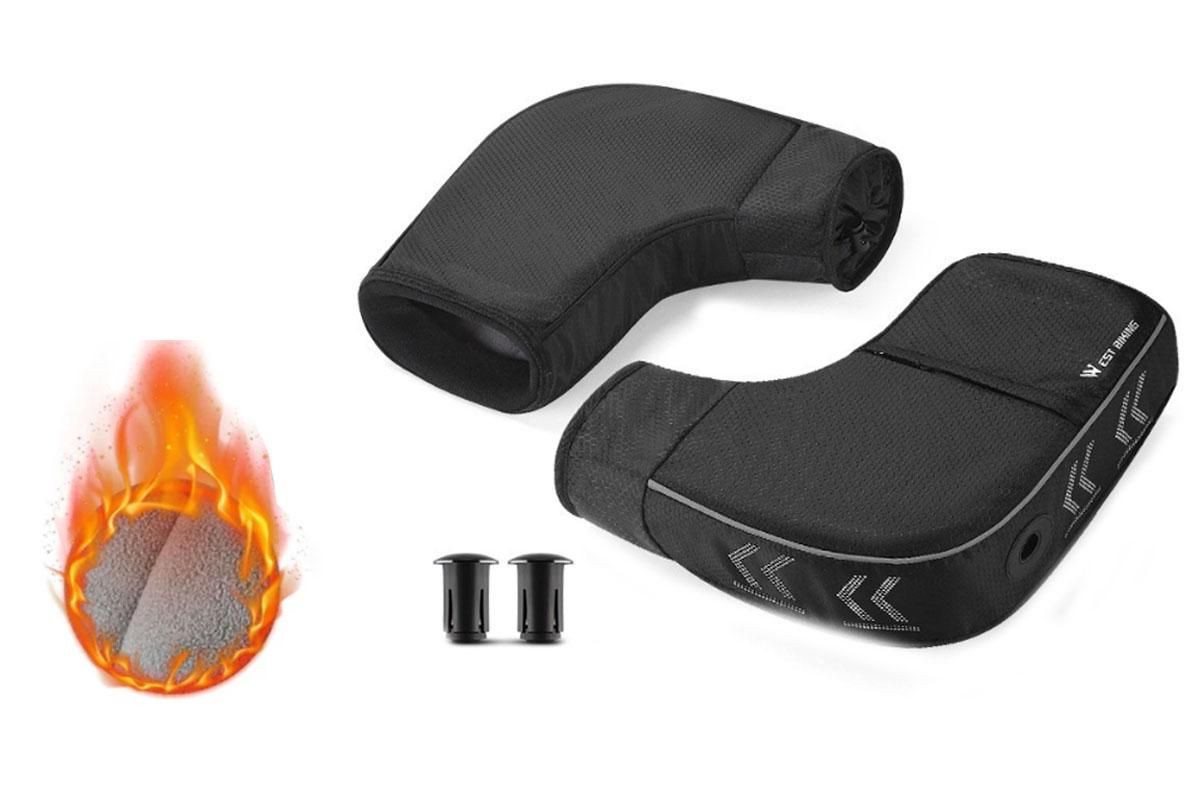 Winter Bike Handlebar Mitts - Universal Thickened Windproof Gloves for Road Bicycles - Image 1