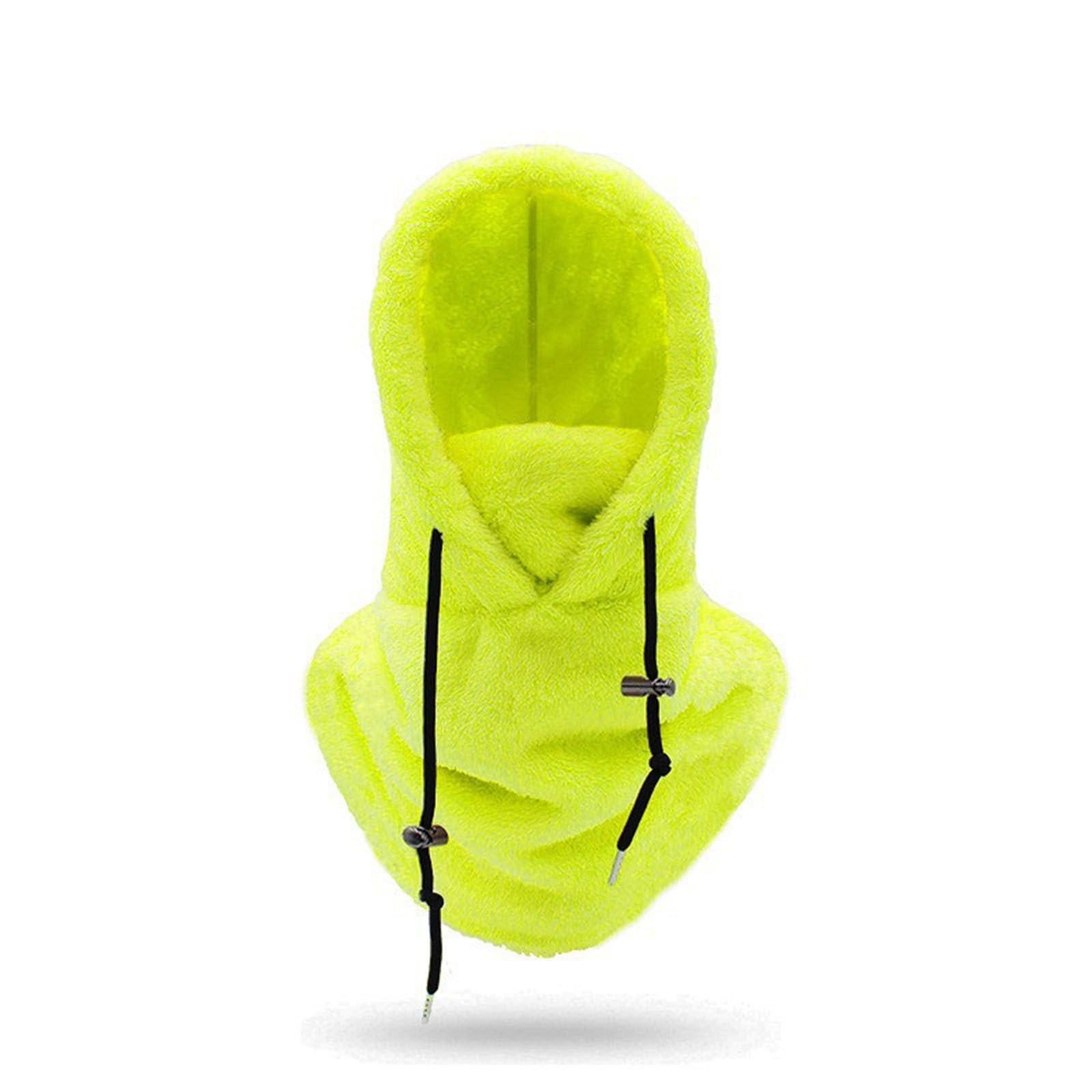Ski Mask Winter Windproof Warm Uni Fleece Lined Face Cover Scarf (Green) - Image 1