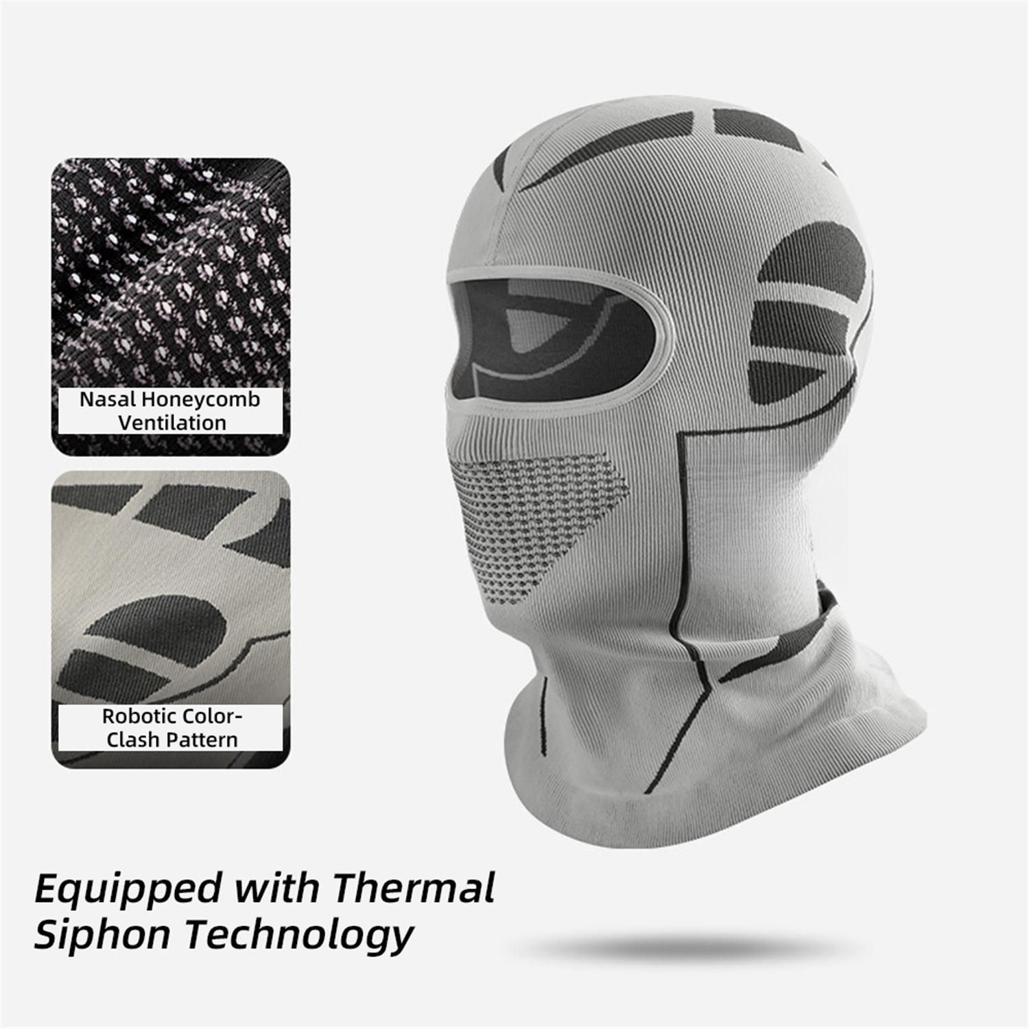 Ski Mask Winter Warm Head Cover for Men Cold Weather Motorcycle (Black) - Image 6