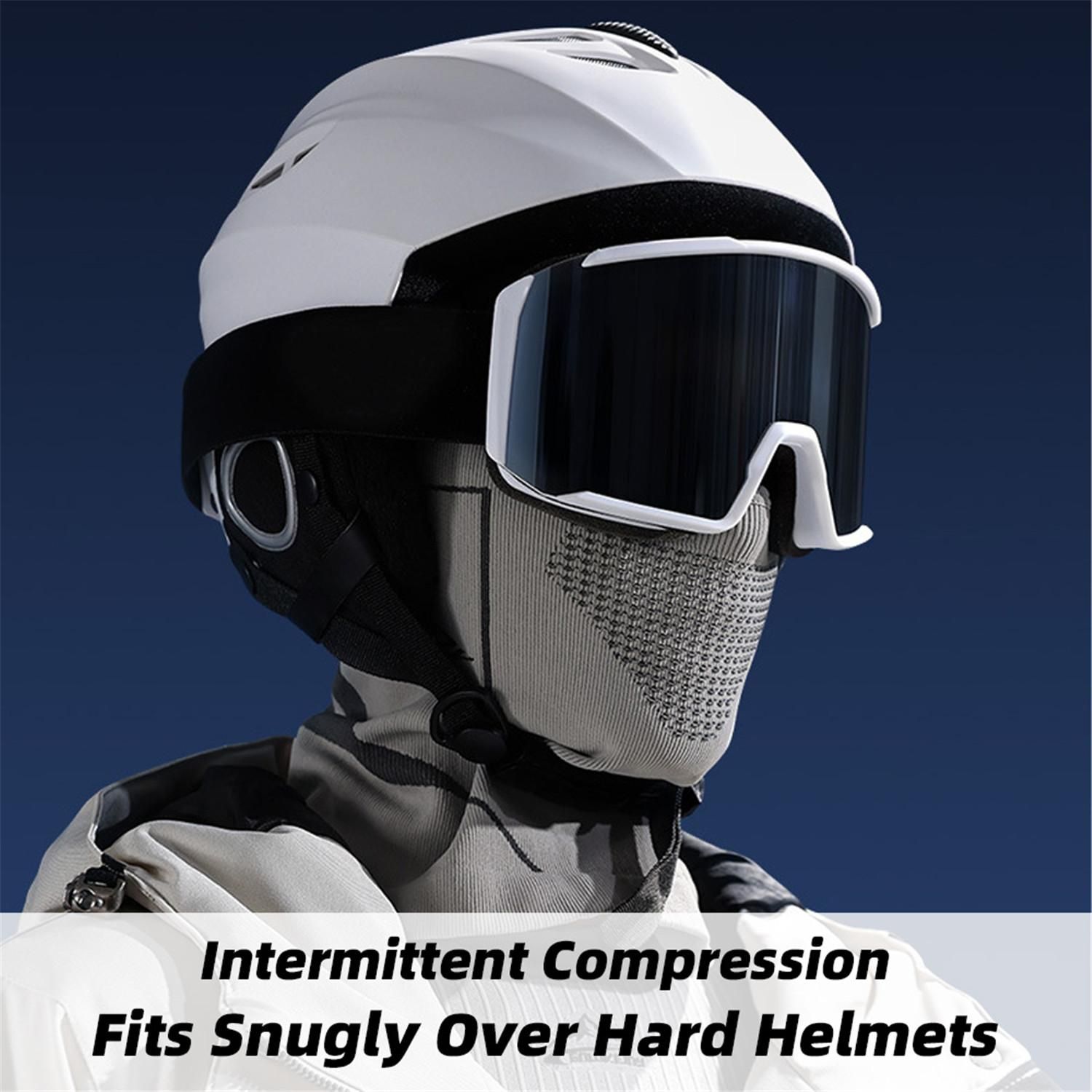 Ski Mask Winter Warm Head Cover for Men Cold Weather Motorcycle (Black) - Image 7