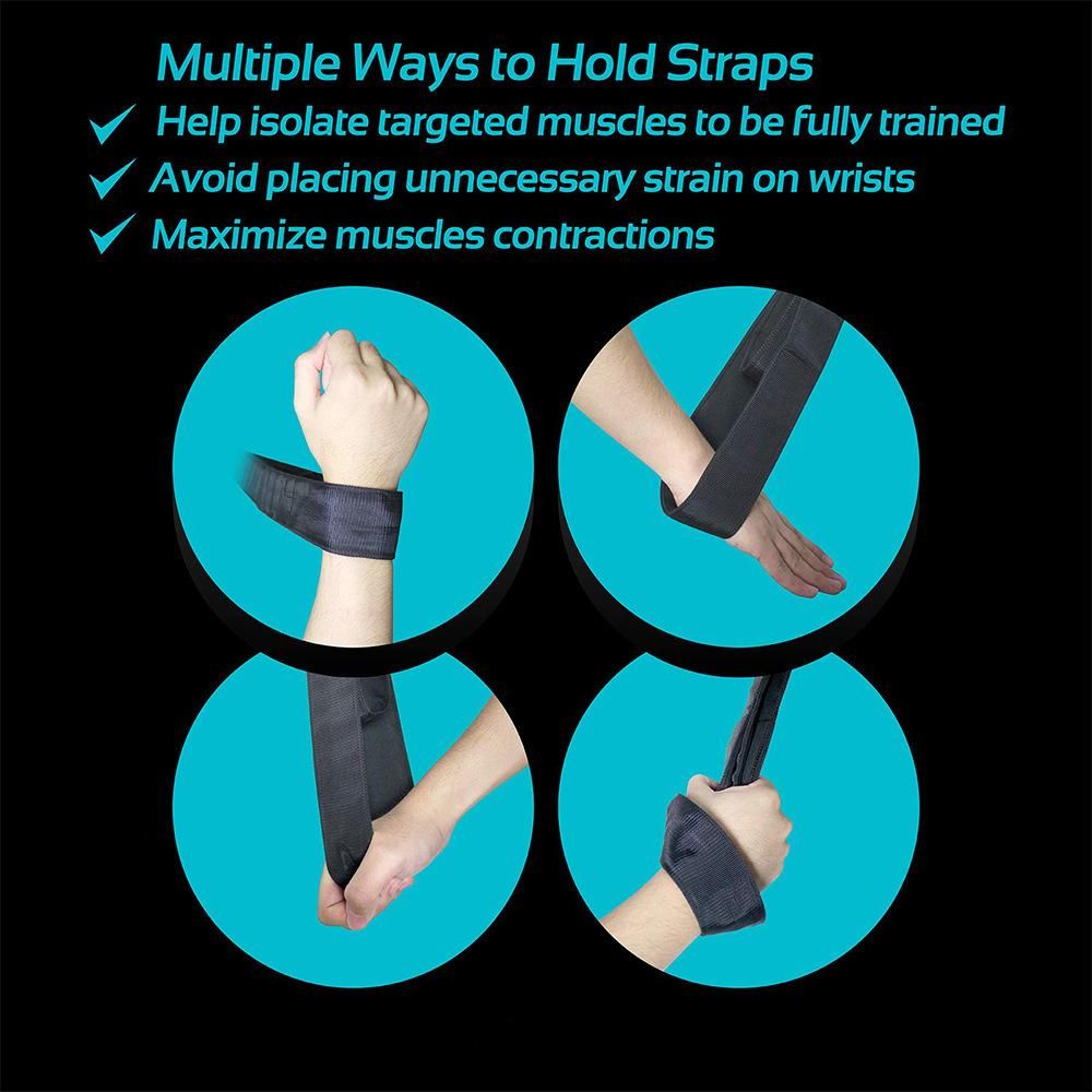 Tricep Rope Cable Attachment Two Lengths Built in One for Home Gym (Black) - Image 5