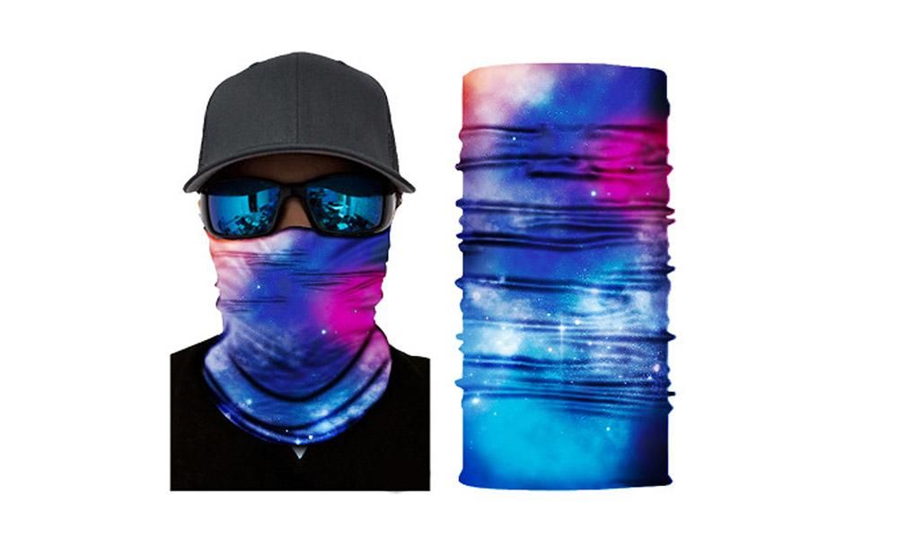 Cycling Mask Neck Tube Warmer Reusable Windproof Scarf UV Resistance Outdoor Sports Washable Face Neck Mask Cover(Blue) - Image 1