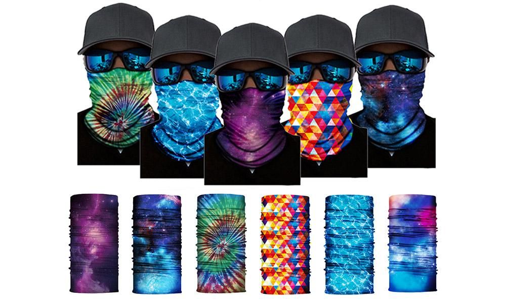 Cycling Mask Neck Tube Warmer Reusable Windproof Scarf UV Resistance Outdoor Sports Washable Face Neck Mask Cover(Blue) - Image 2