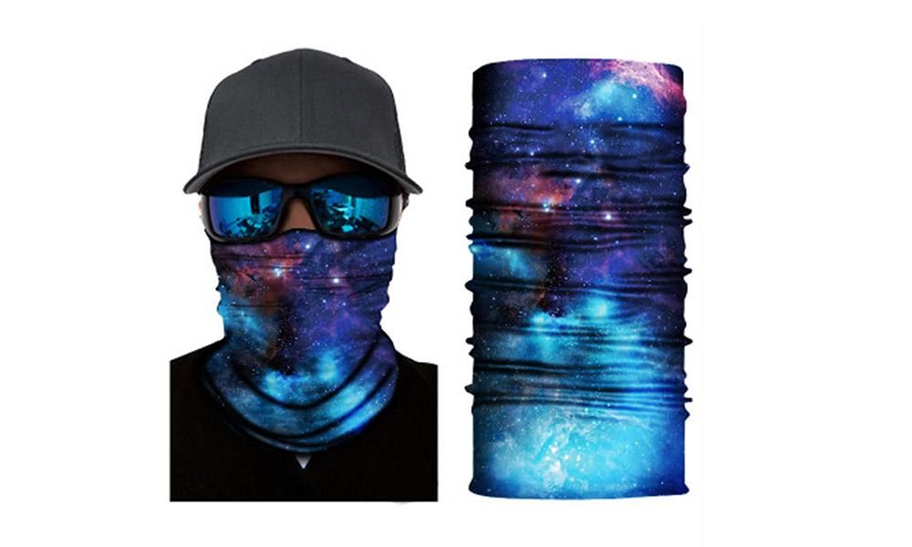 Cycling Mask Neck Tube Warmer Reusable Windproof Scarf UV Resistance Outdoor Sports Washable Face Neck Mask Cover(Navy) - Image 1