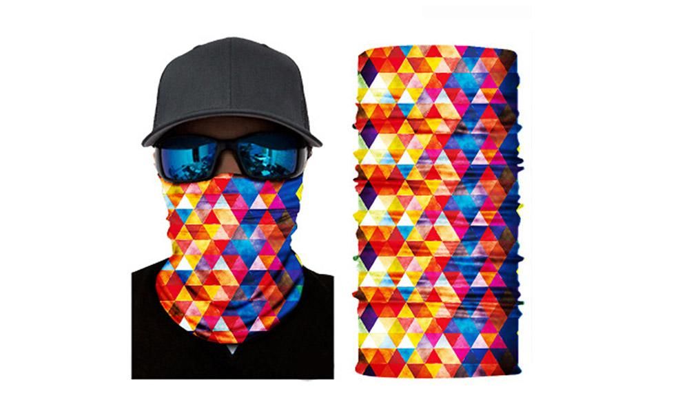 Cycling Mask Neck Tube Warmer Reusable Windproof Scarf UV Resistance Outdoor Sports Washable Face Neck Mask Cover(Yellow) - Image 1